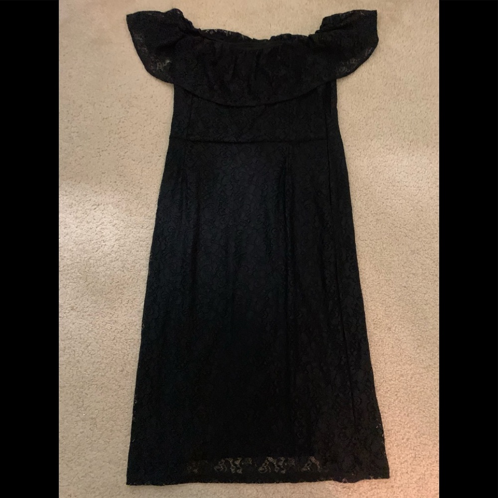 Women lace off shoulder dress